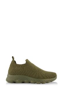 Textured Knit Pull Tab Slip On Sneakers sold by Rainbow