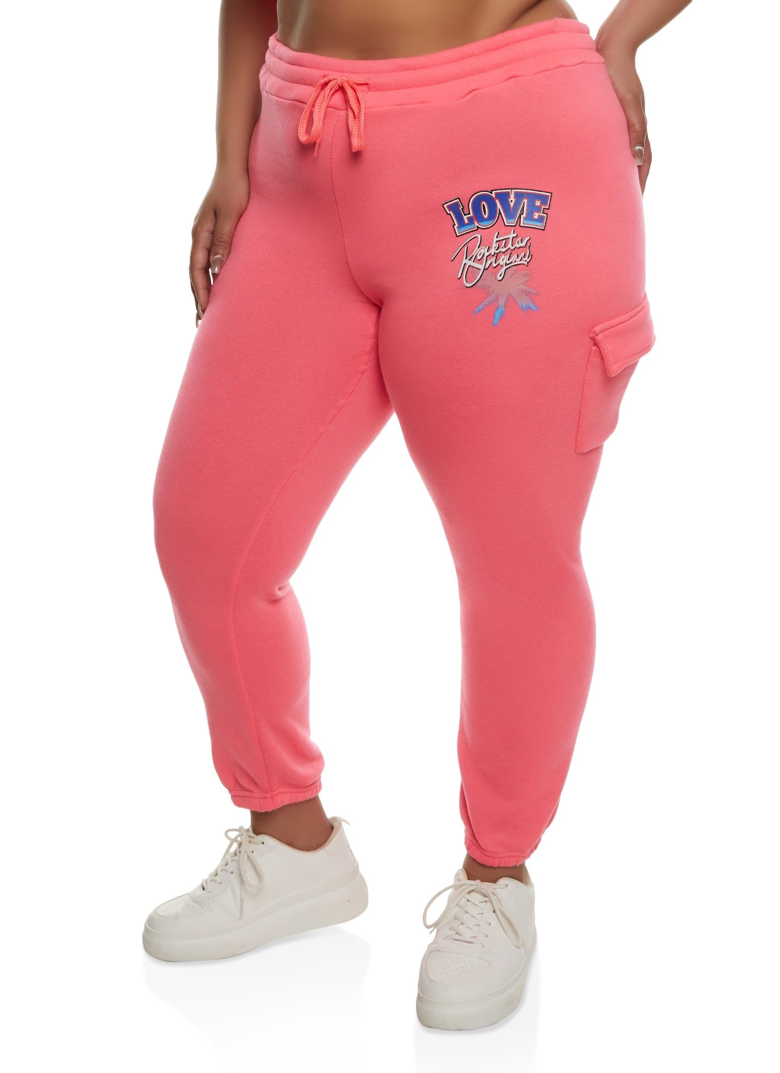 Plus Size Love Graphic Joggers sold by Rainbow