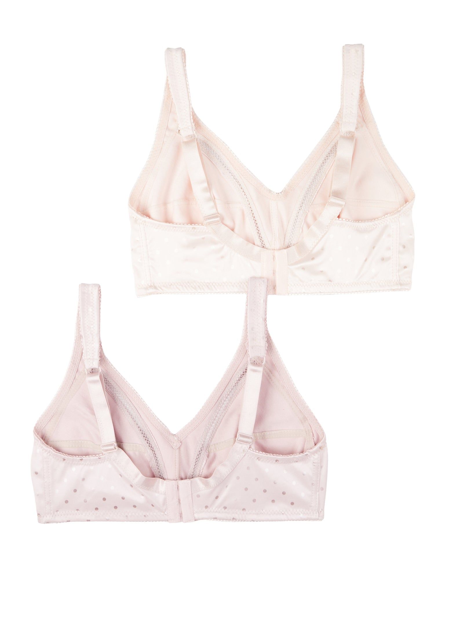 Plus Size 2 Pack Polka Dot Print Wireless Bra sold by Rainbow product image thumbnail 2