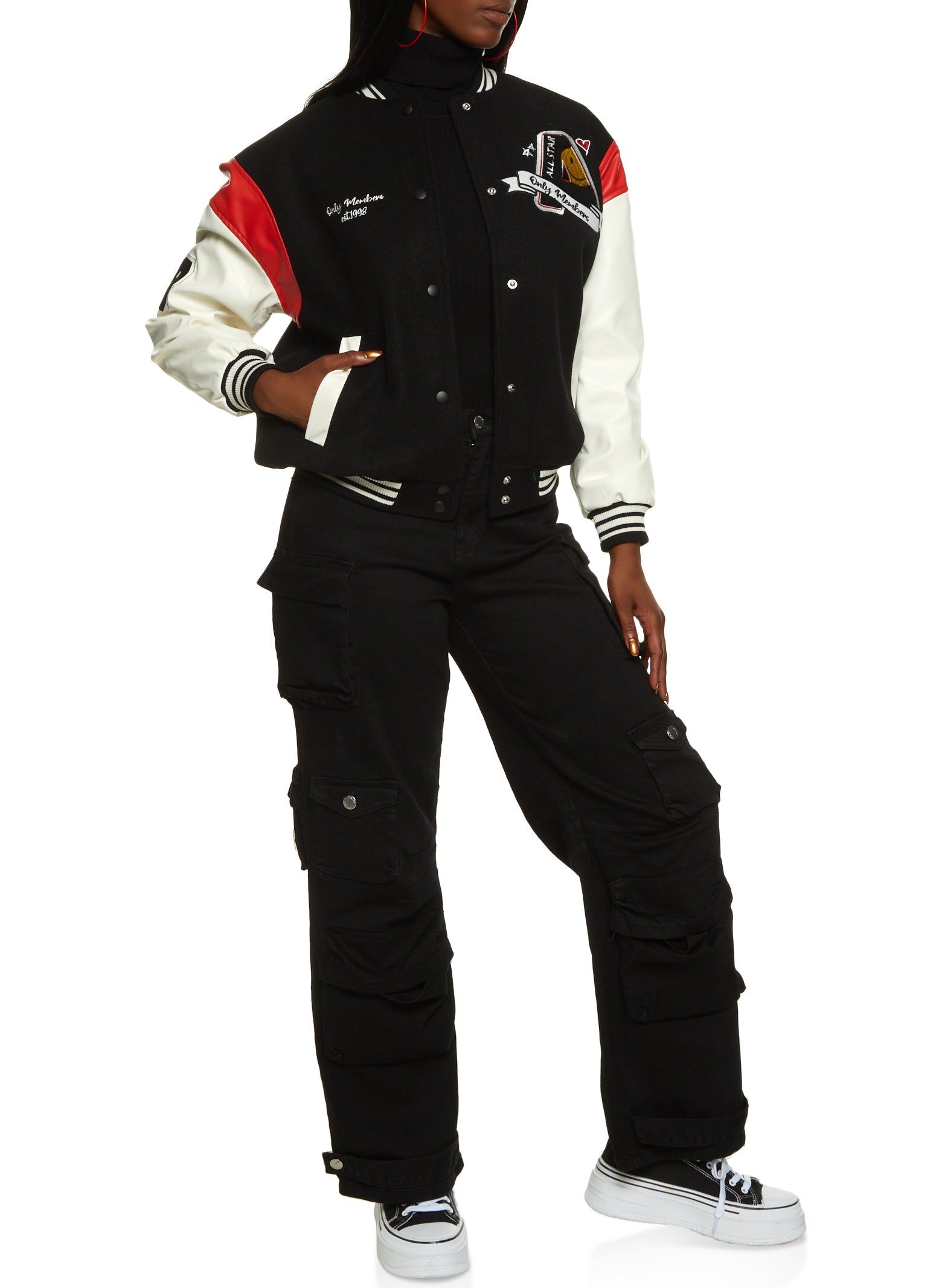 Only Members Chenille Patch Varsity Jacket sold by Rainbow product image thumbnail 2