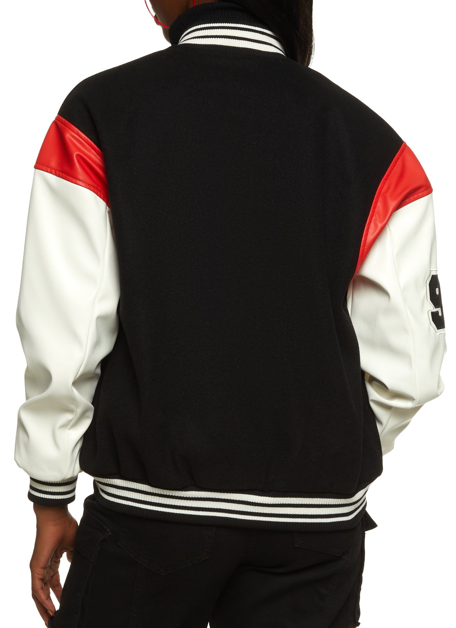 Only Members Chenille Patch Varsity Jacket sold by Rainbow product image thumbnail 3