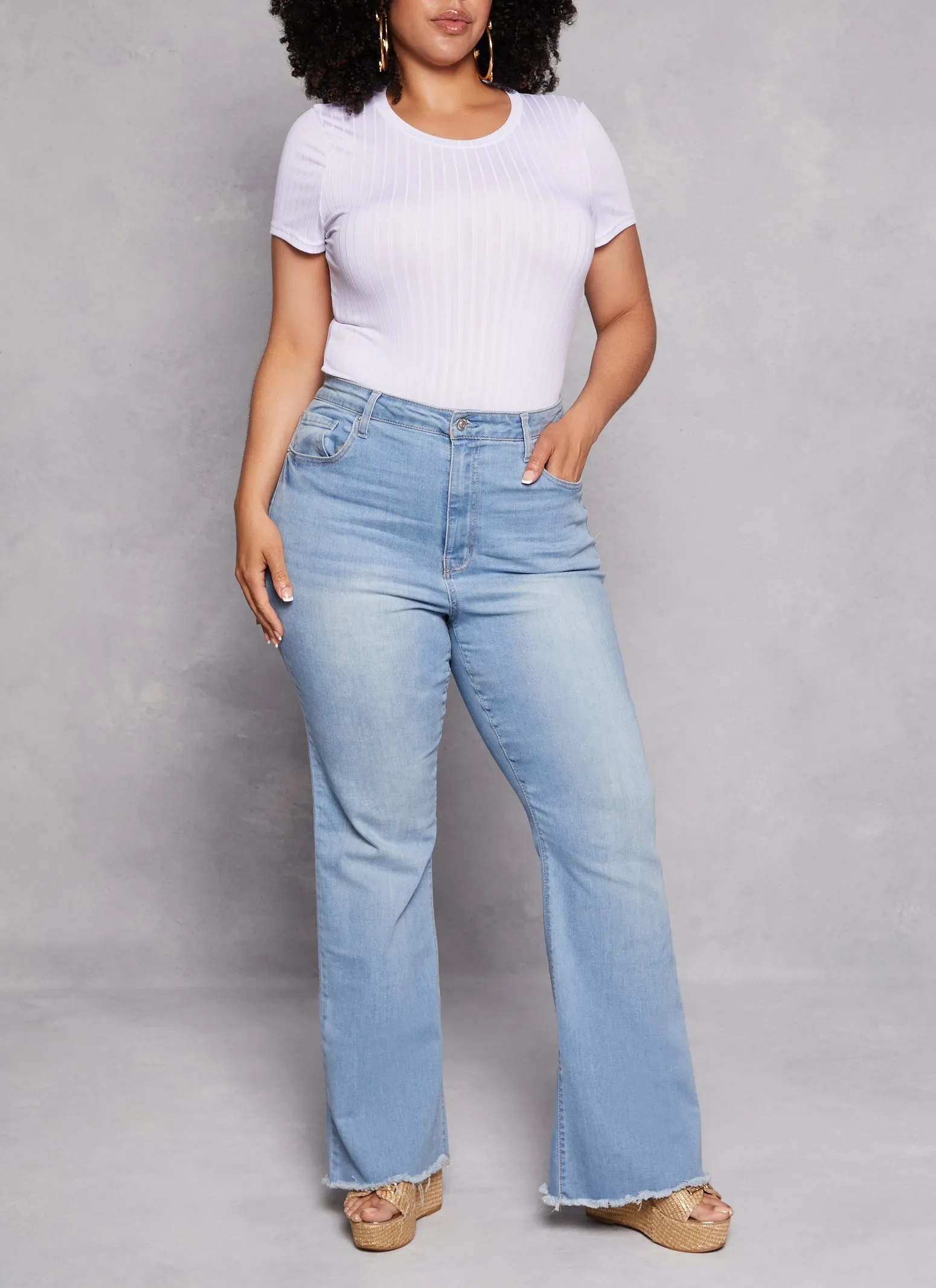 Plus Size Daisy Ribbed Knit Bodysuit sold by Rainbow product image thumbnail 2