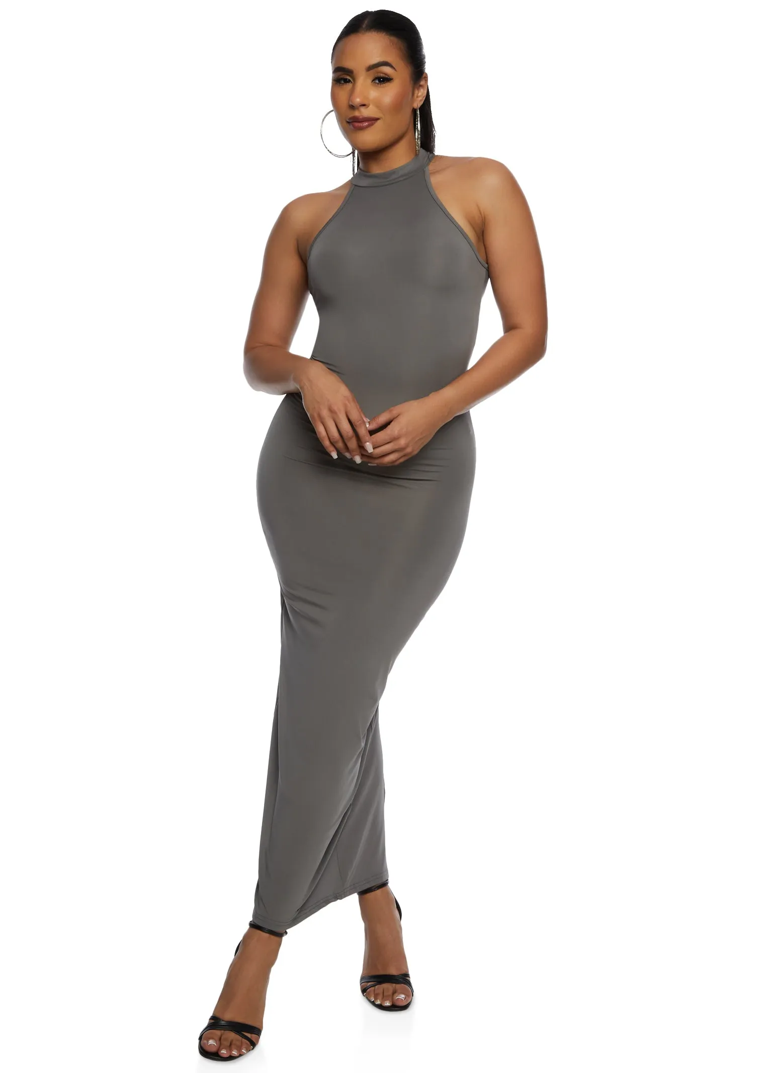 Daisy Mock Neck Tank Maxi Dress sold by Rainbow