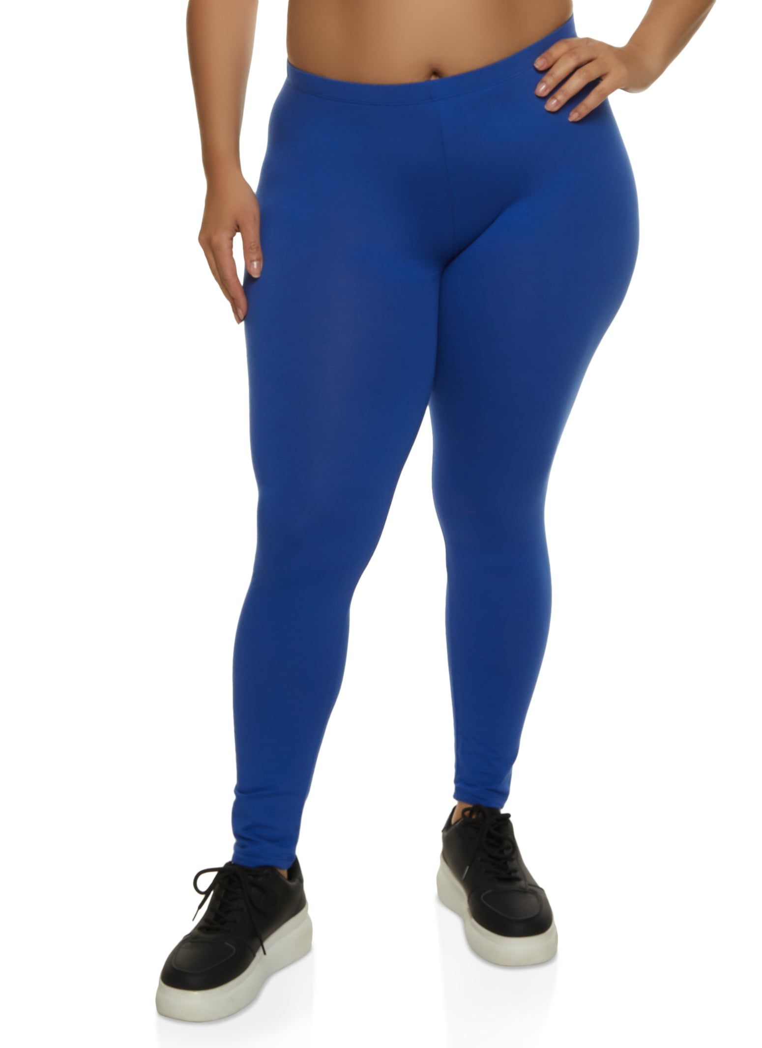 Plus Size Basic High Waist Leggings sold by Rainbow