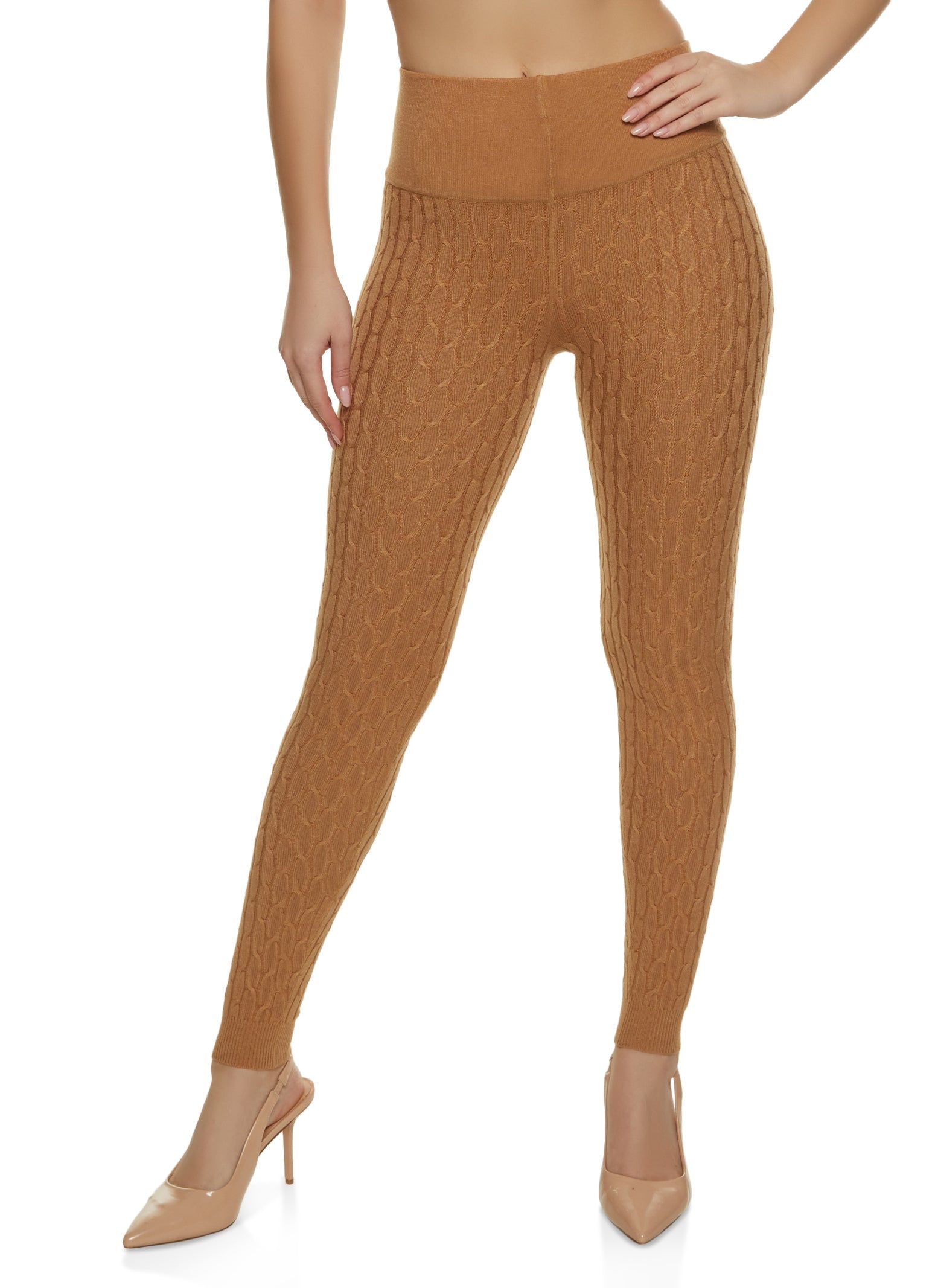 Cable Knit Leggings sold by Rainbow