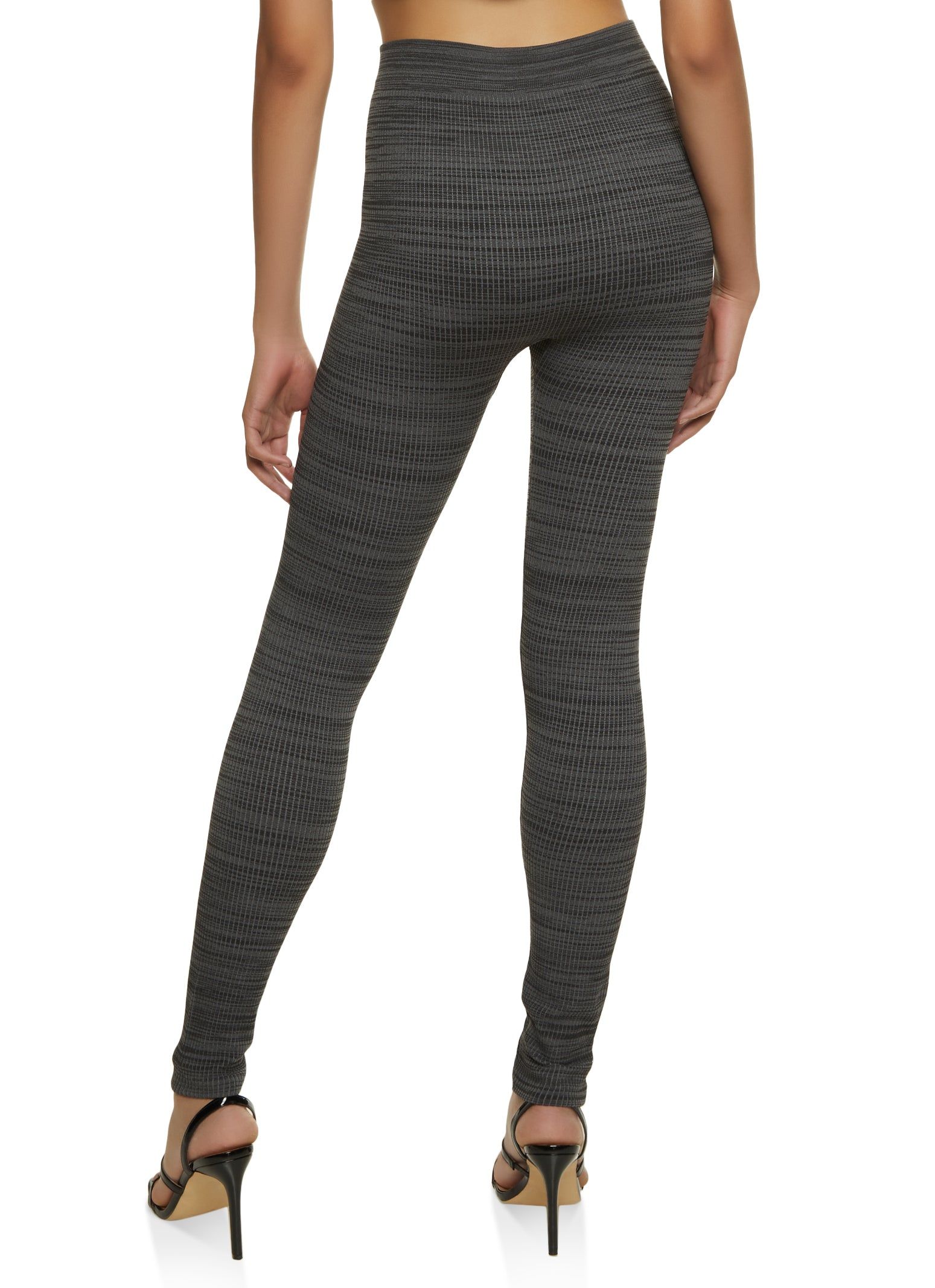 Solid Seamless Ribbed Leggings sold by Rainbow product image thumbnail 2