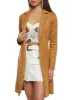 Faux Suede Tie Waist Belted Wrap Coat sold by Rainbow