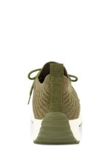 Textured Knit Lace Up Platform Sneakers sold by Rainbow