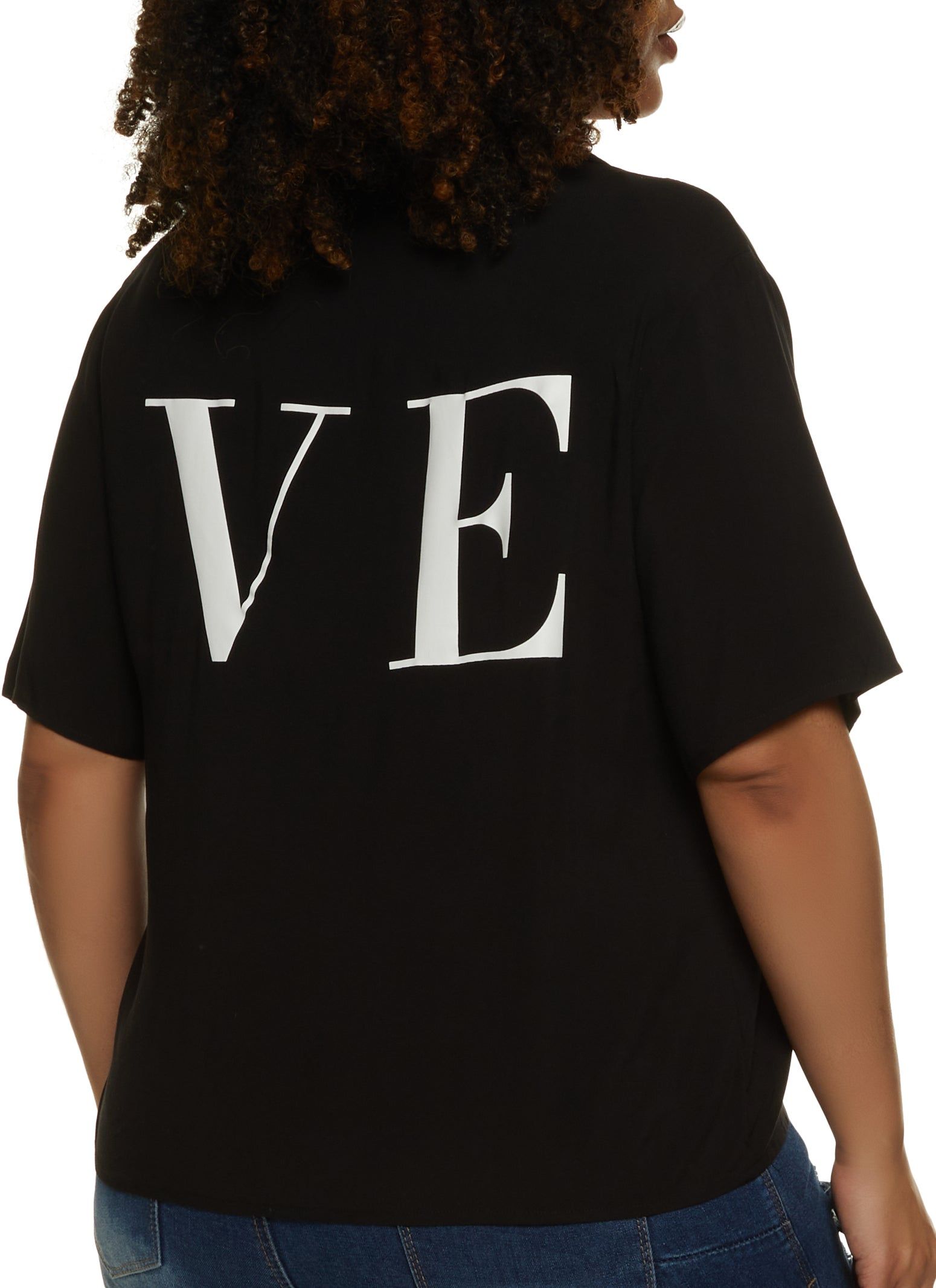 Plus Size Love Button Front Shirt sold by Rainbow product image thumbnail 2