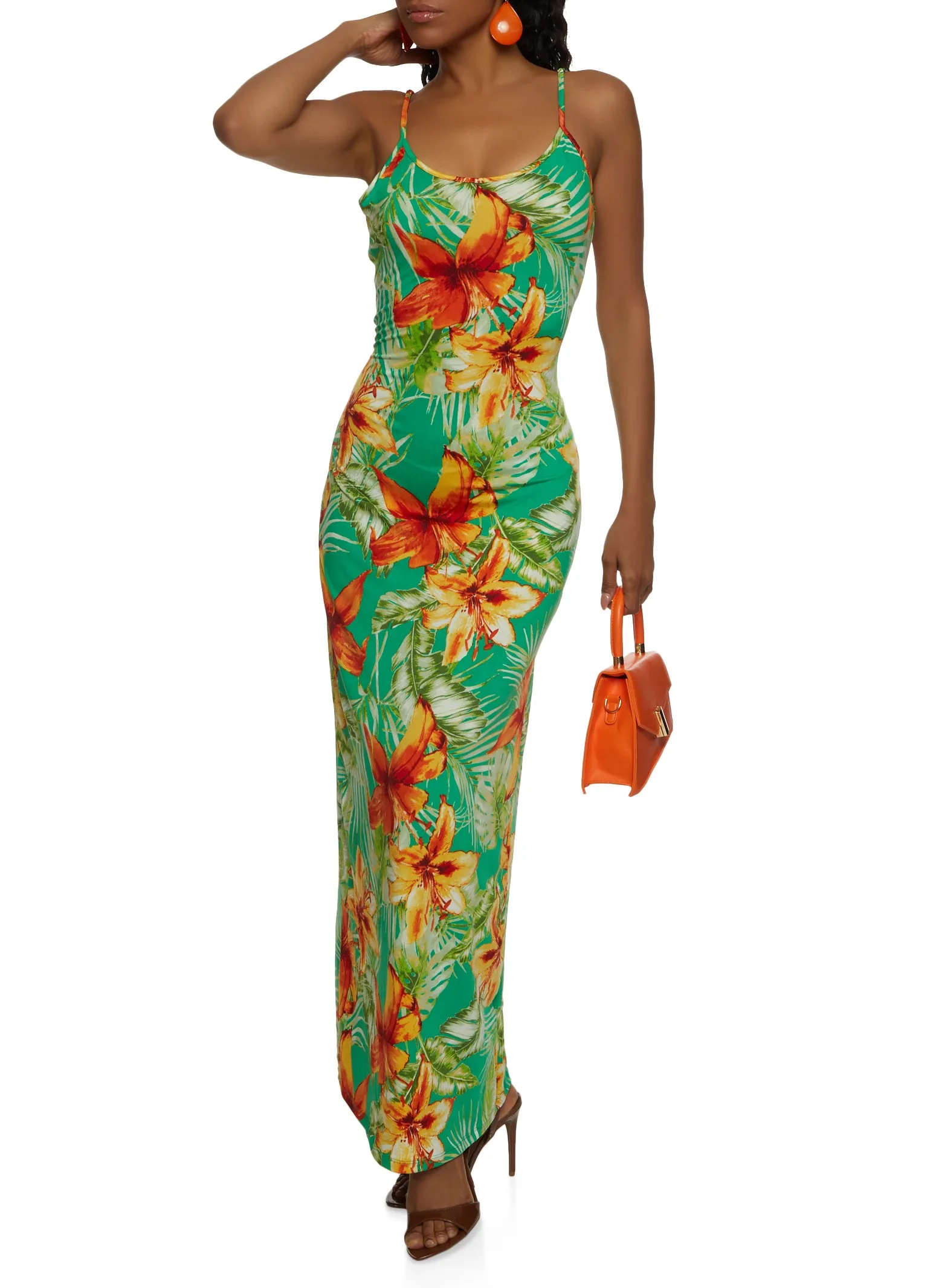 Haute Monde Floral Print Cami Maxi Dress sold by Rainbow product image thumbnail 2
