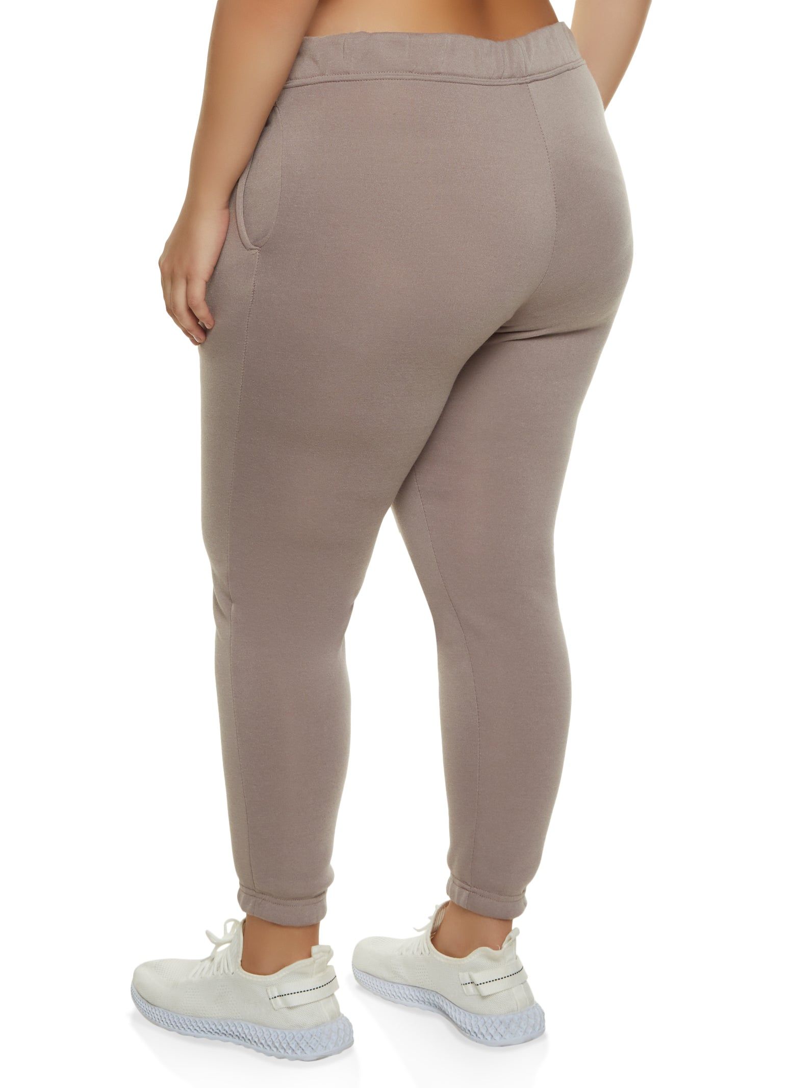 Plus Size Basic Fleece Joggers sold by Rainbow product image thumbnail 2