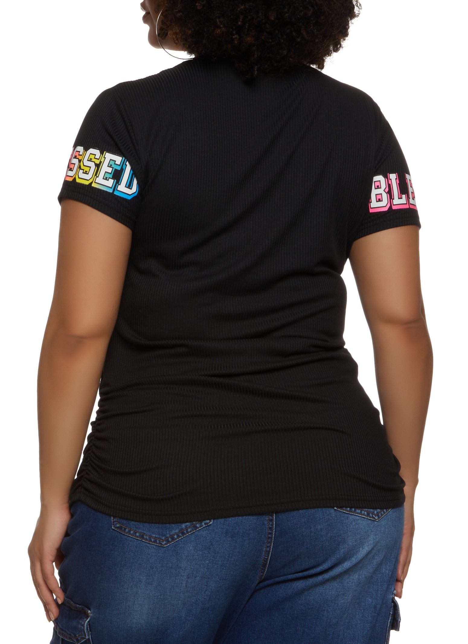 Plus Size Live Your Blessed Life Graphic Tee sold by Rainbow product image thumbnail 2