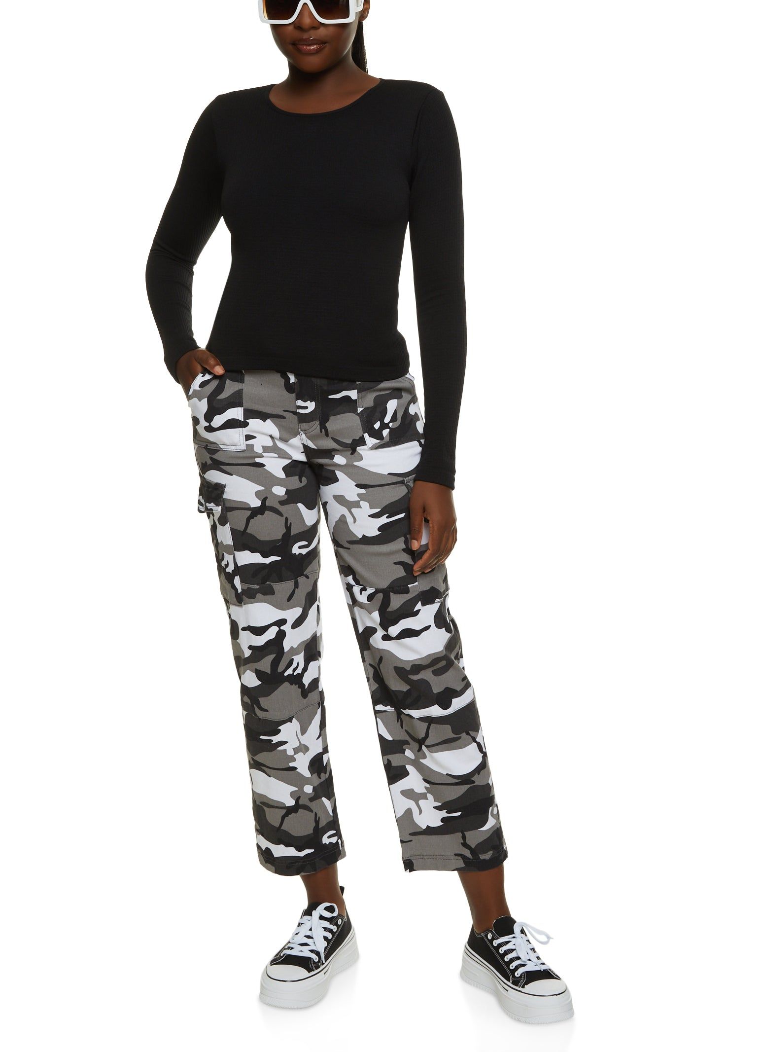 Belted Camouflage Cargo Pants sold by Rainbow product image thumbnail 2