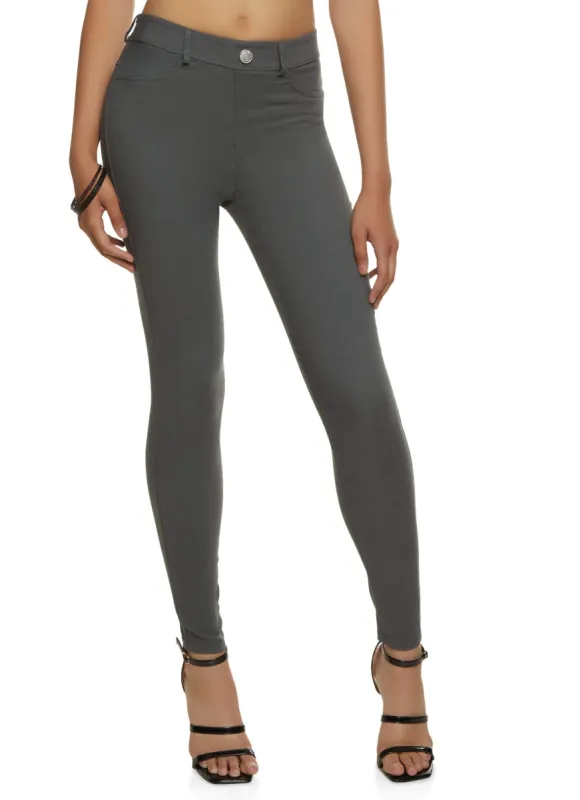 Faux Button Stretch Pants sold by Rainbow