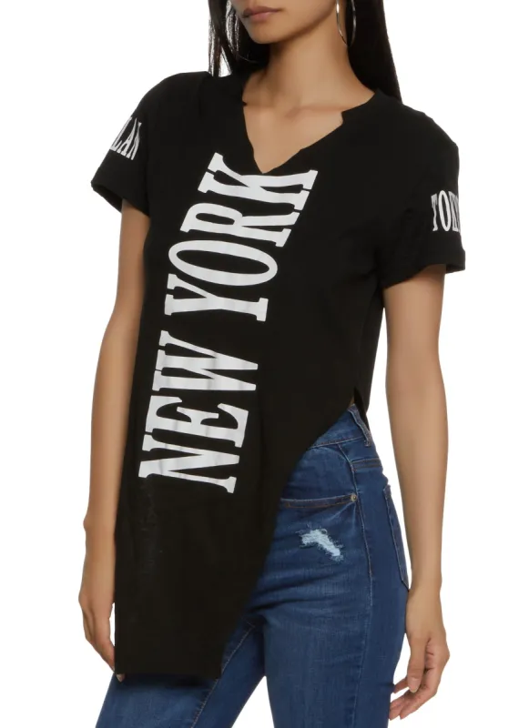 New York Hanky Hem Graphic Tee sold by Rainbow