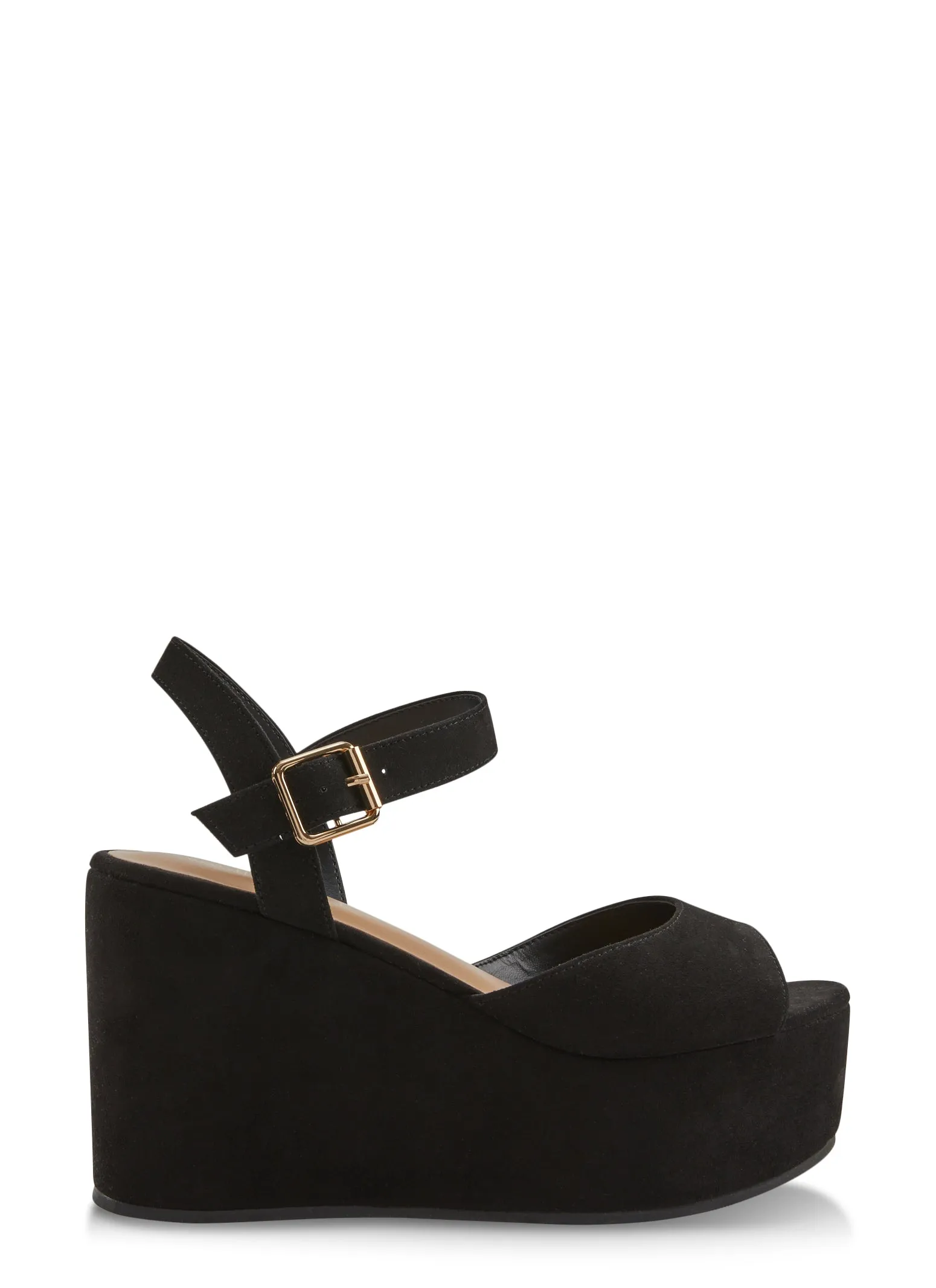Open Toe Buckle Strap Platform Wedges sold by Rainbow product image thumbnail 2