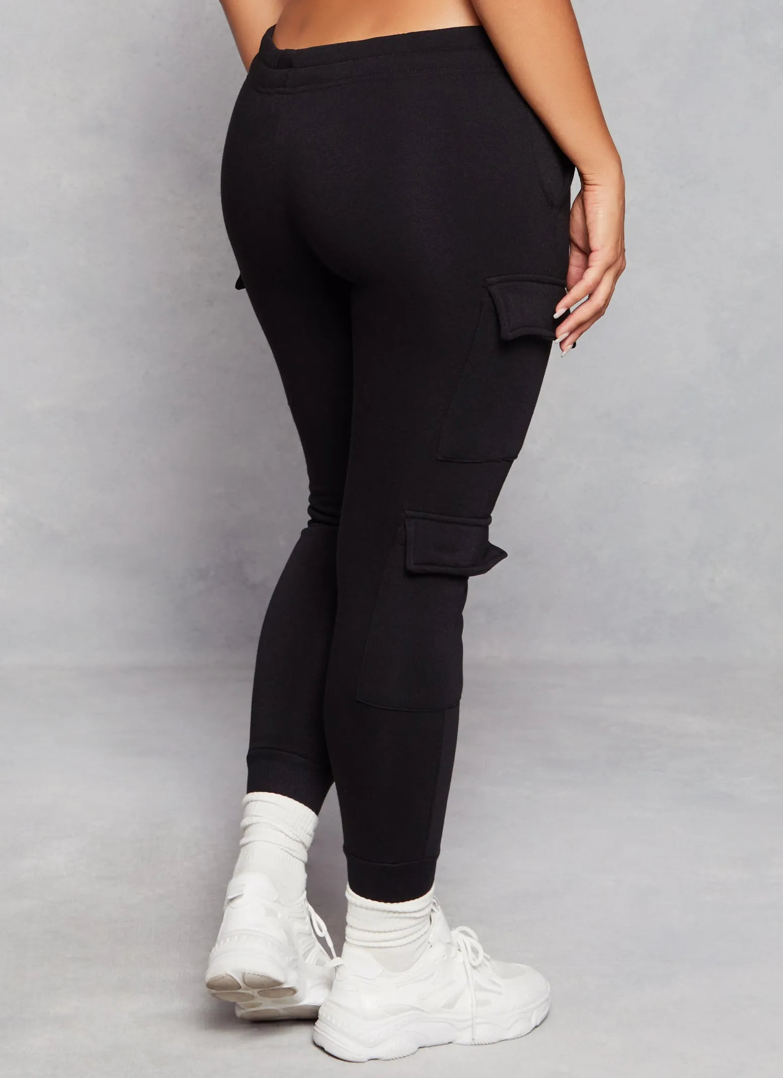 Fleece Drawstring Cargo Joggers sold by Rainbow product image thumbnail 3
