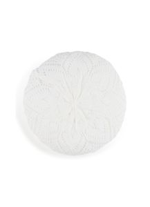 Heart Pointelle Knit Beret sold by Rainbow