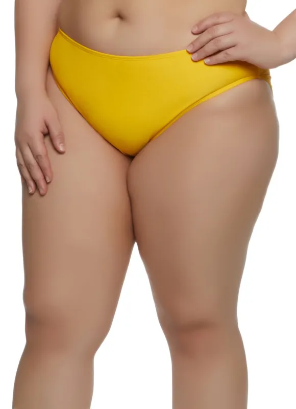 Plus Size Swim Bikini Bottoms sold by Rainbow
