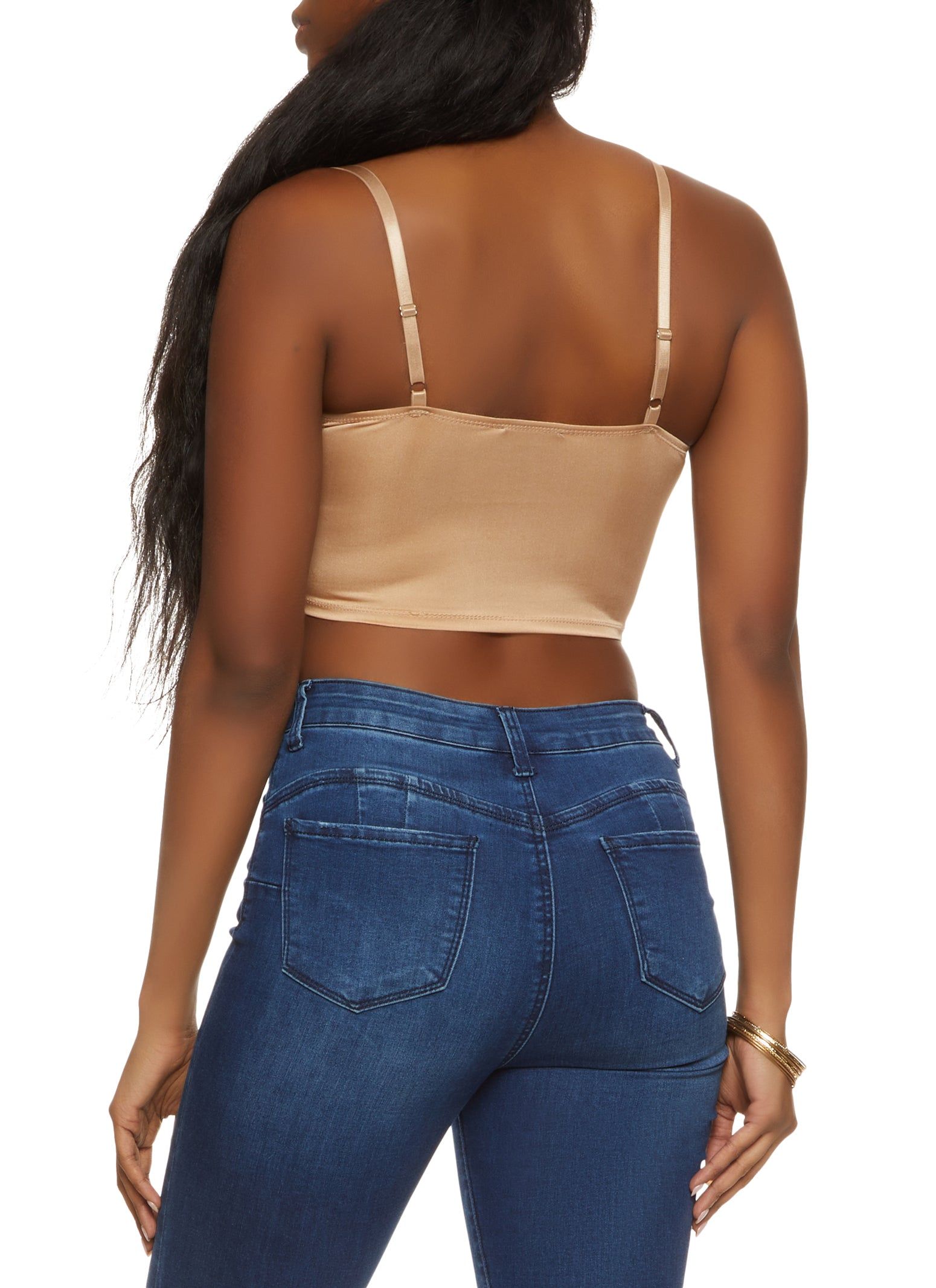 Floral Lace Hook and Eye Detail Bustier Top sold by Rainbow product image thumbnail 2