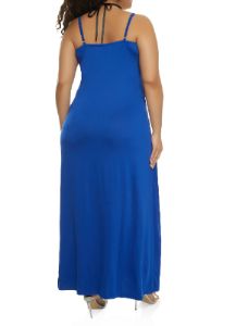 Plus Size Scoop Neck Cami Maxi Dress sold by Rainbow