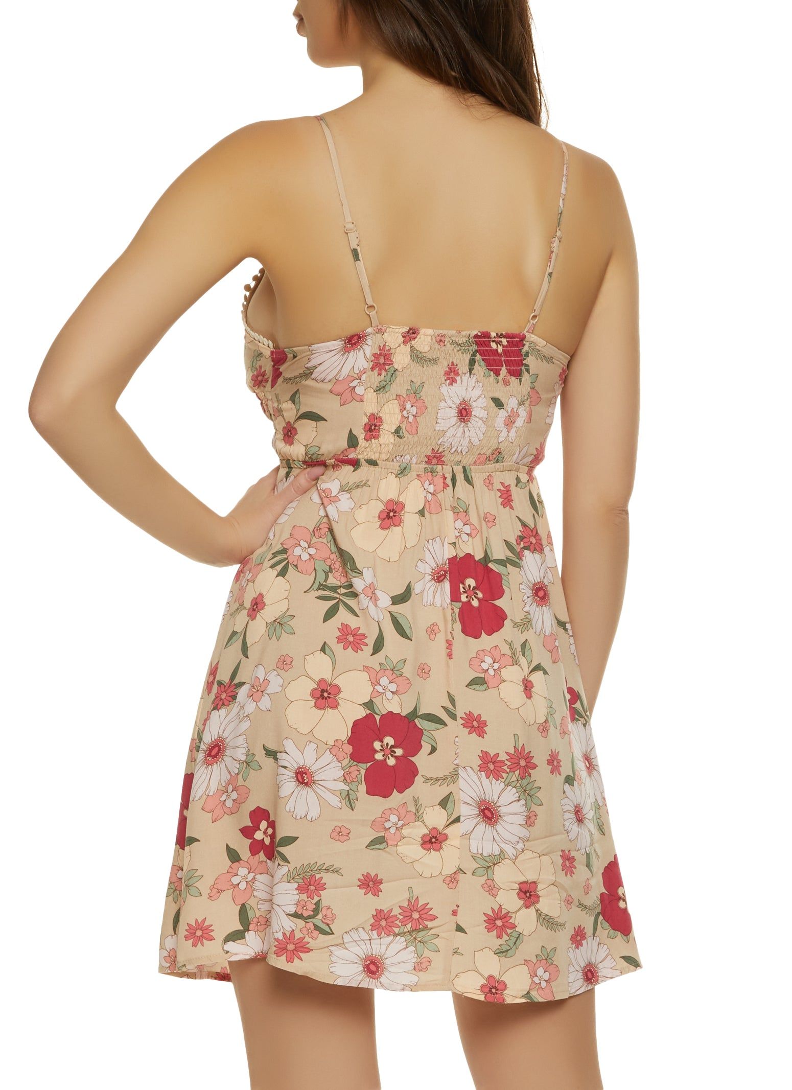Floral Tie Front Cami Dress sold by Rainbow product image thumbnail 3