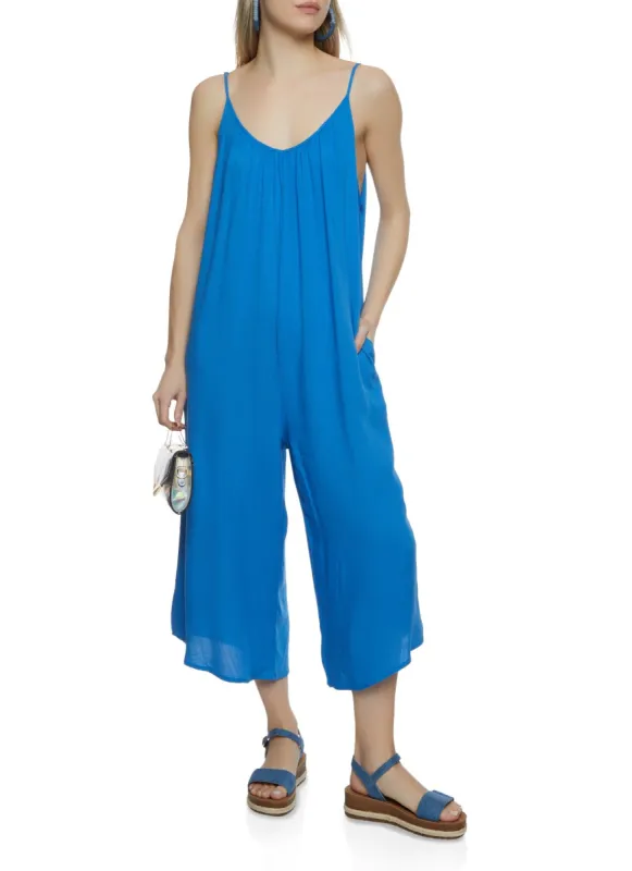 Cropped Wide Leg Jumpsuit sold by Rainbow