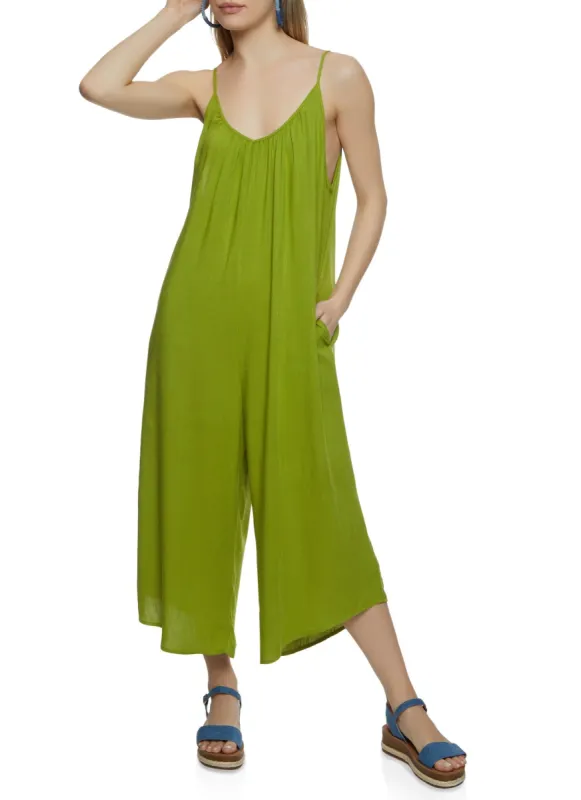 Cropped Wide Leg Jumpsuit sold by Rainbow