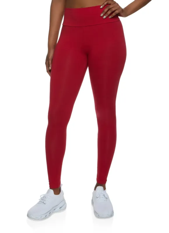 Solid Wide Waist Leggings sold by Rainbow