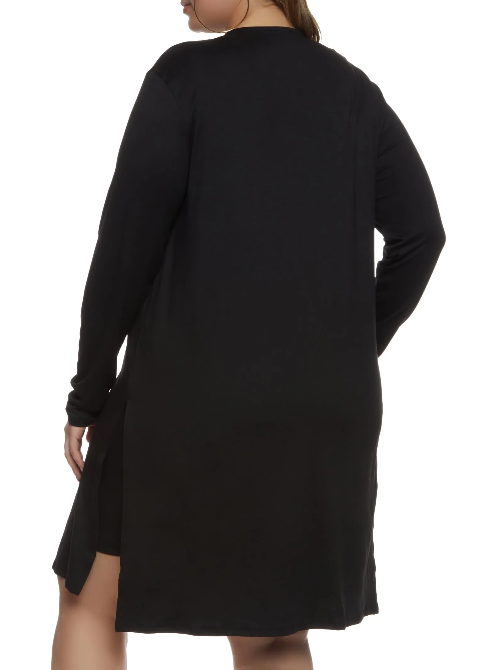 Plus Size Soft Knit Open Front Duster sold by Rainbow product image thumbnail 2