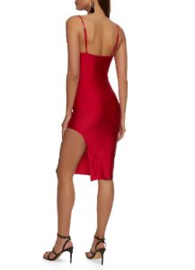 Slit Bodycon Midi Dress sold by Rainbow