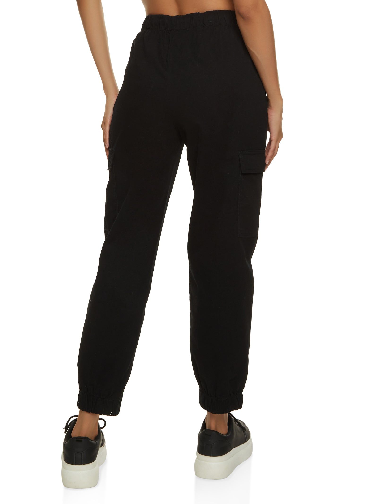 Solid Twill Cargo Pocket Joggers sold by Rainbow product image thumbnail 3