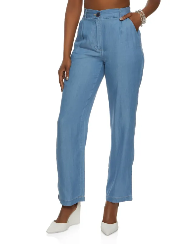 Chambray High Waisted Pants sold by Rainbow