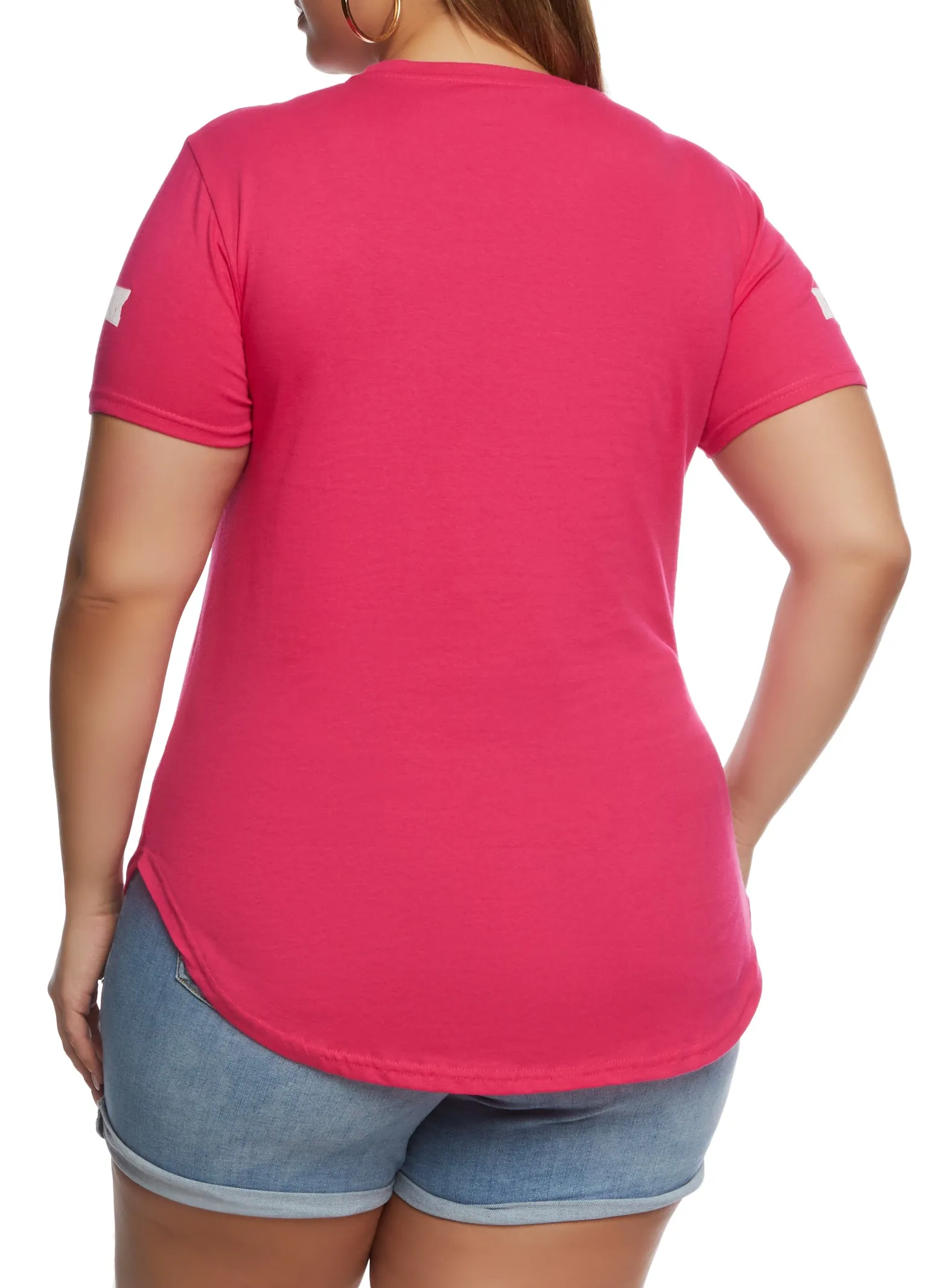 Plus Size New York Crew Neck Tee sold by Rainbow product image thumbnail 3