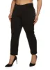 Plus Size Ruched Waist Crepe Knit Pants sold by Rainbow