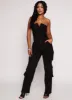 Daisy Solid Strapless Cargo Denim Jumpsuit sold by Rainbow