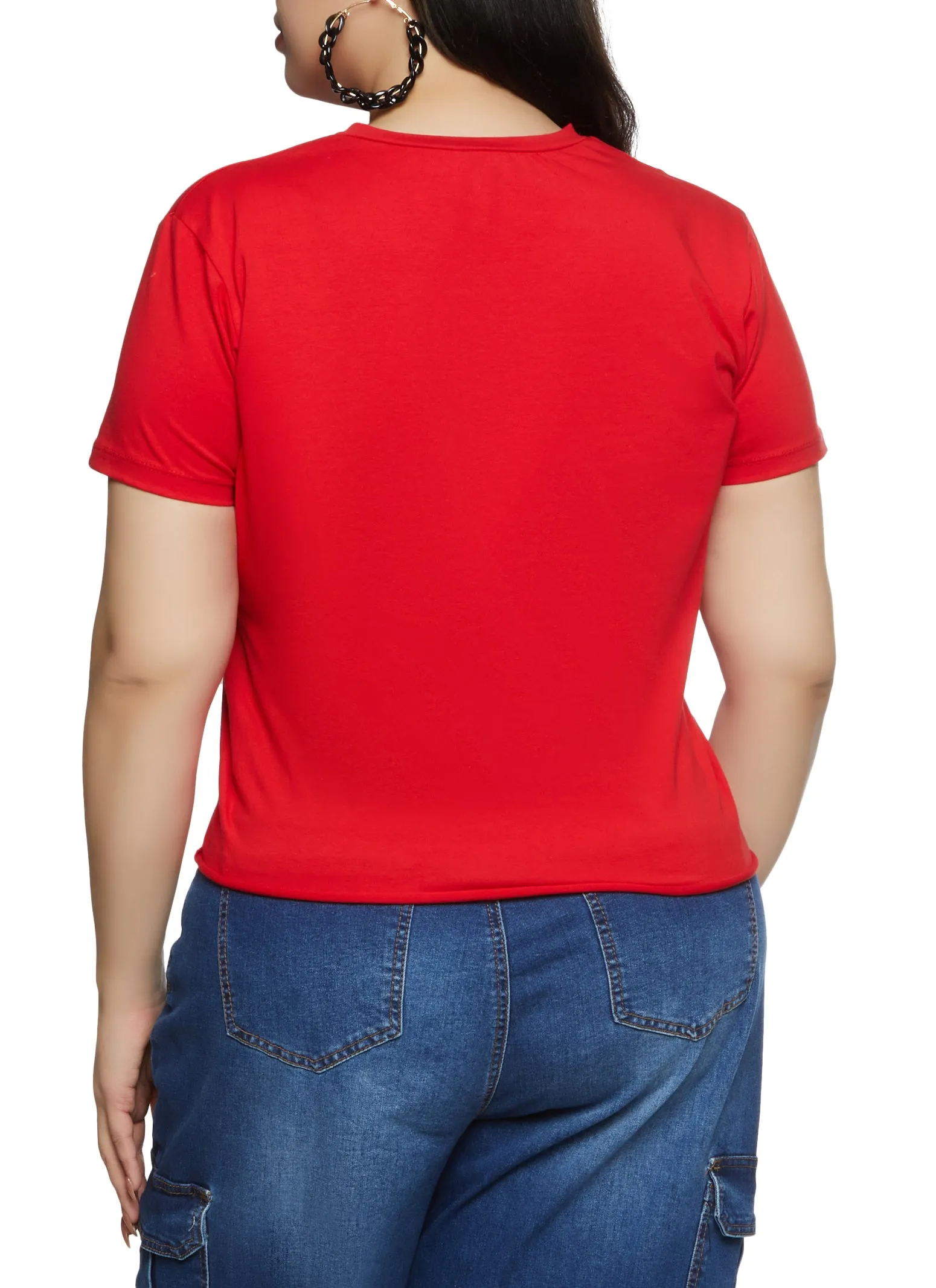 Plus Size Original Rock and Roll Laser Cut Graphic Tee sold by Rainbow product image thumbnail 2