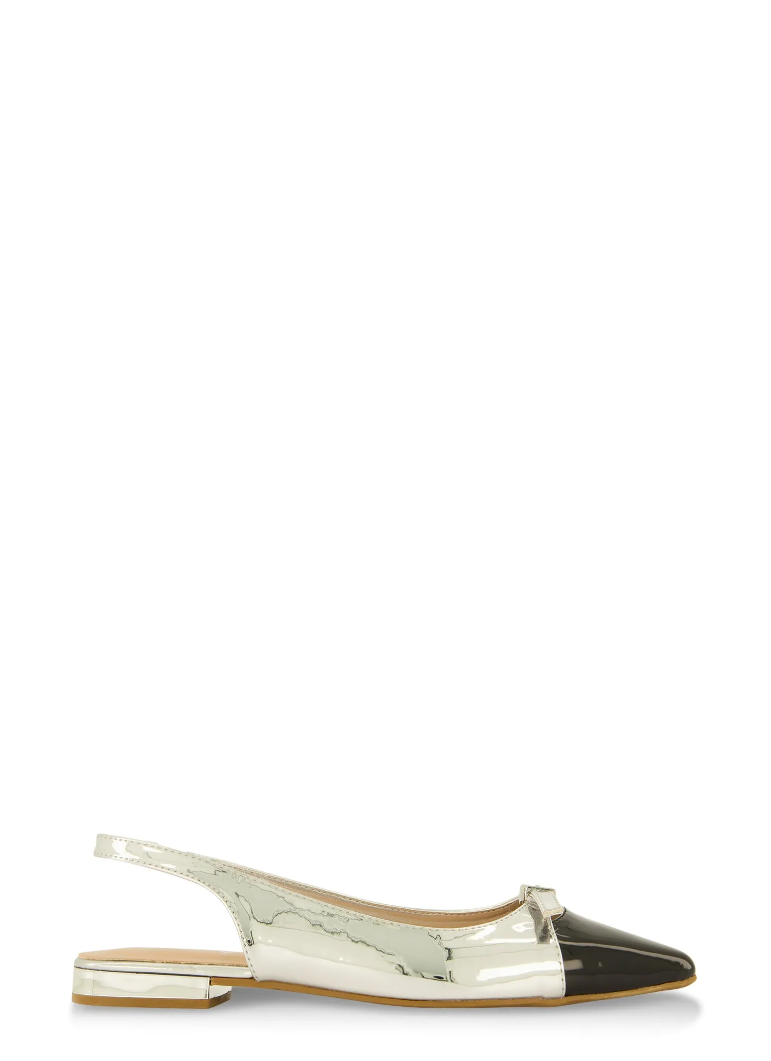 Buckle Detail Slingback Pointed Toe Flats sold by Rainbow product image thumbnail 2