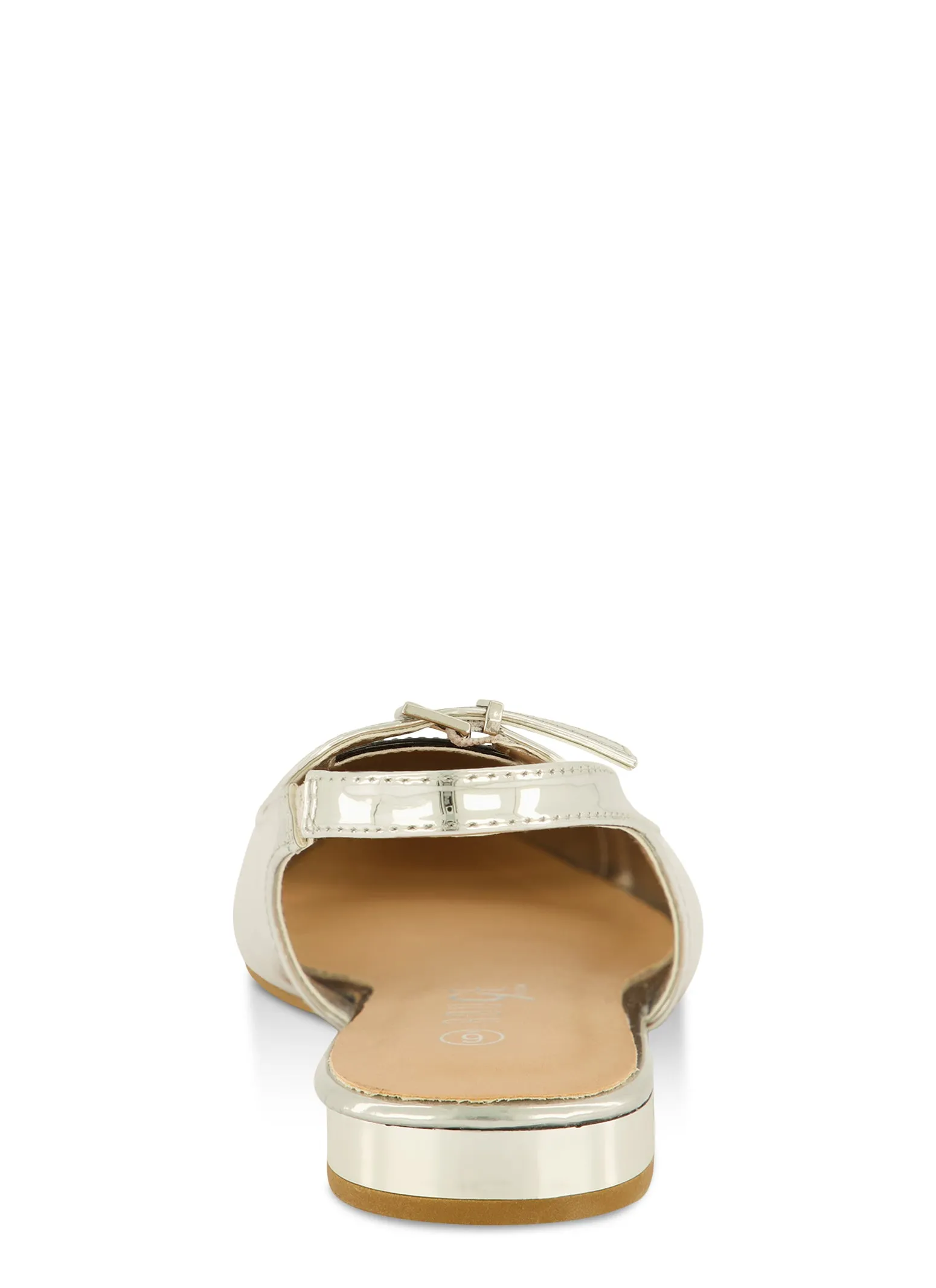 Buckle Detail Slingback Pointed Toe Flats sold by Rainbow product image thumbnail 3