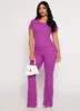 Ribbed Knit Flared Pants sold by Rainbow