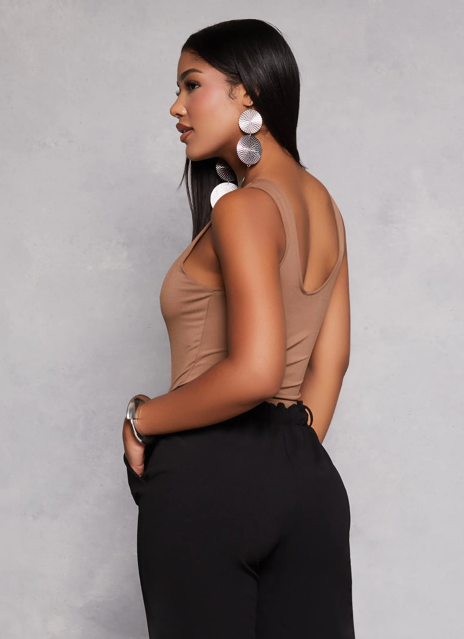 Sleeveless Scoop Neck Bodysuit sold by Rainbow product image thumbnail 5