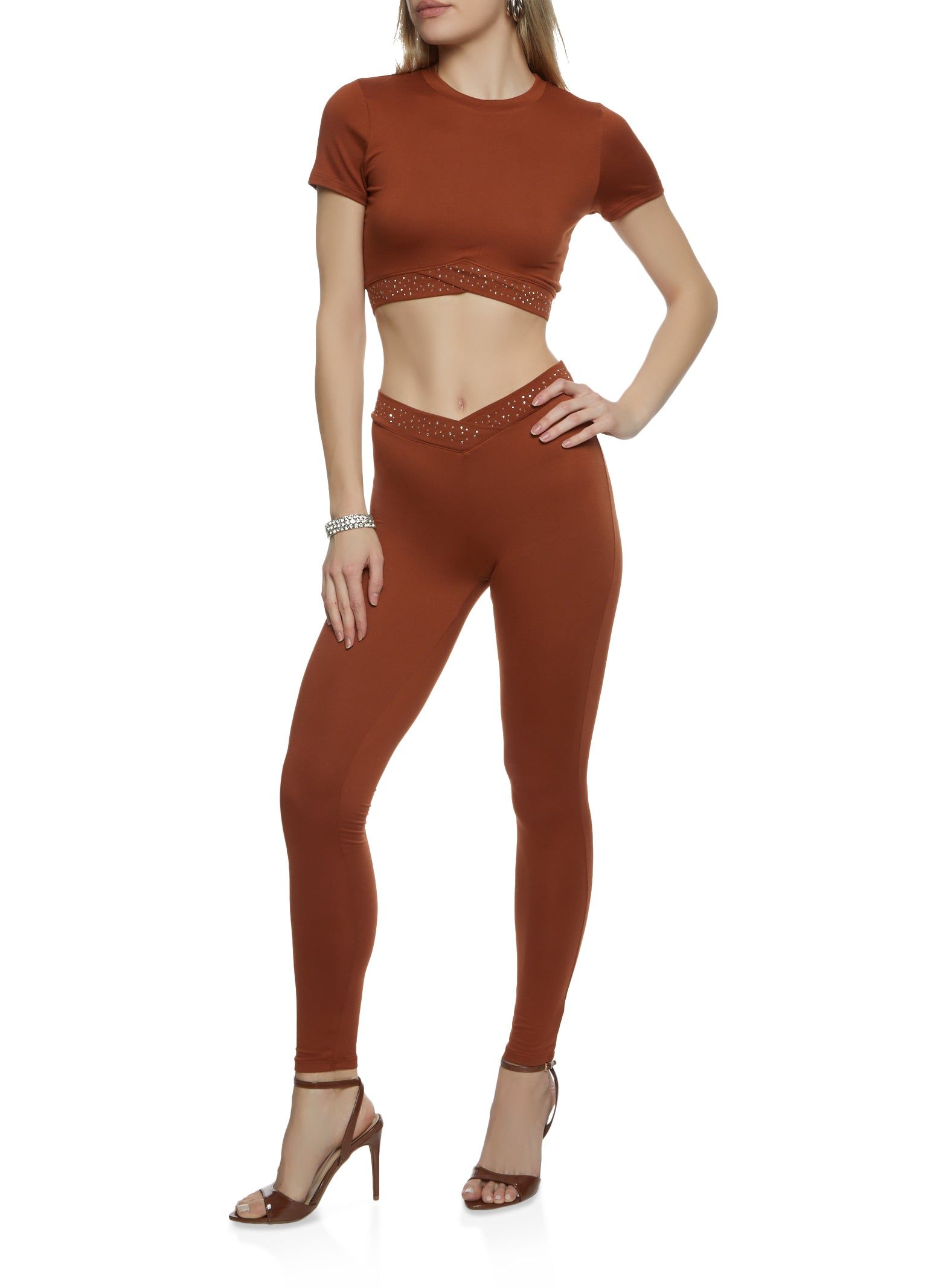 Embellished Trim Crop Top sold by Rainbow product image thumbnail 2