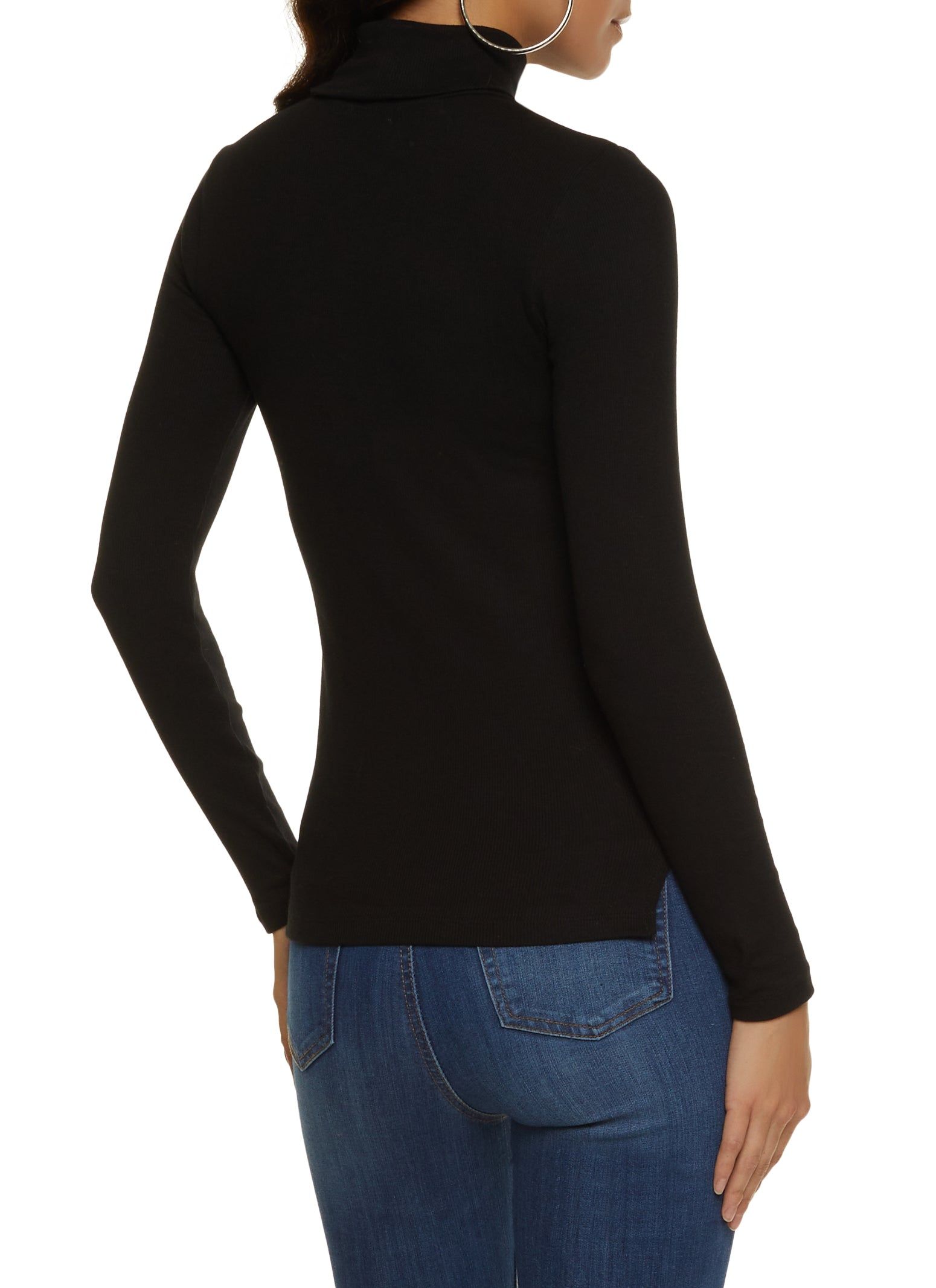 Basic Turtleneck Long Sleeve Top sold by Rainbow product image thumbnail 2