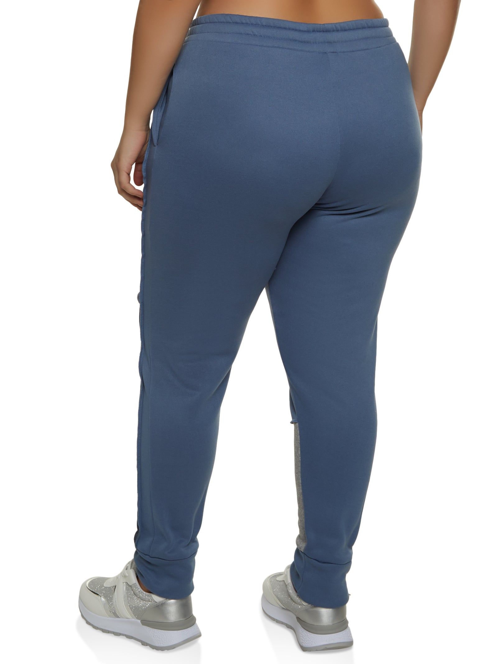 Plus Size Color Block High Waist Joggers sold by Rainbow product image thumbnail 2