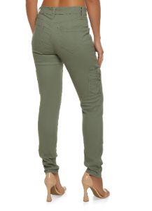 Twill Skinny Leg Cargo Pants sold by Rainbow