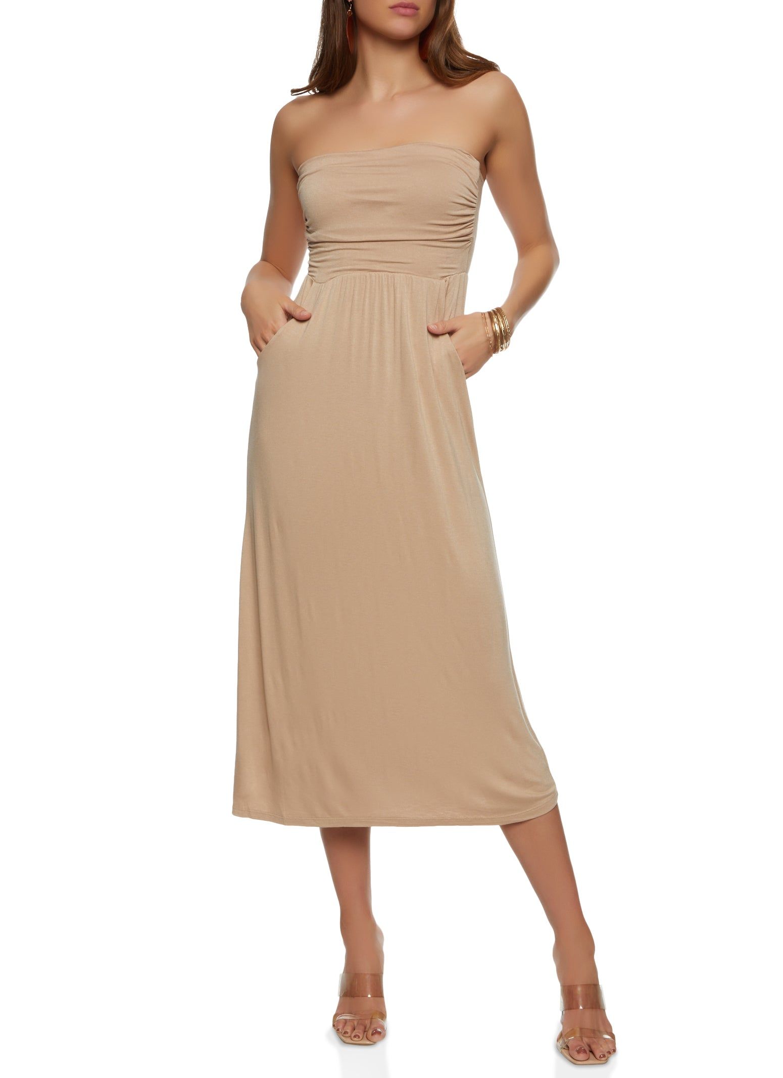 Strapless Maxi Dress sold by Rainbow