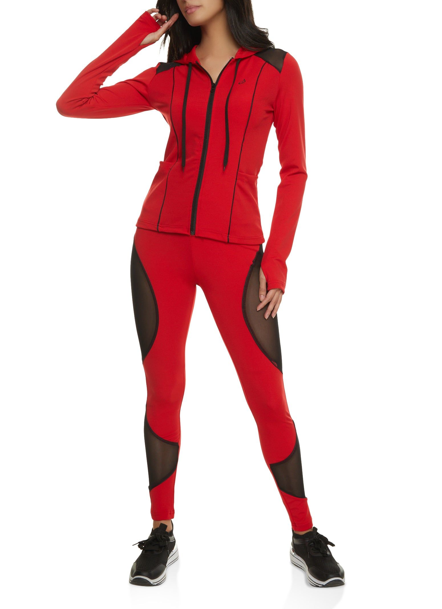 Contrast Trim Hooded Track Jacket sold by Rainbow product image thumbnail 2