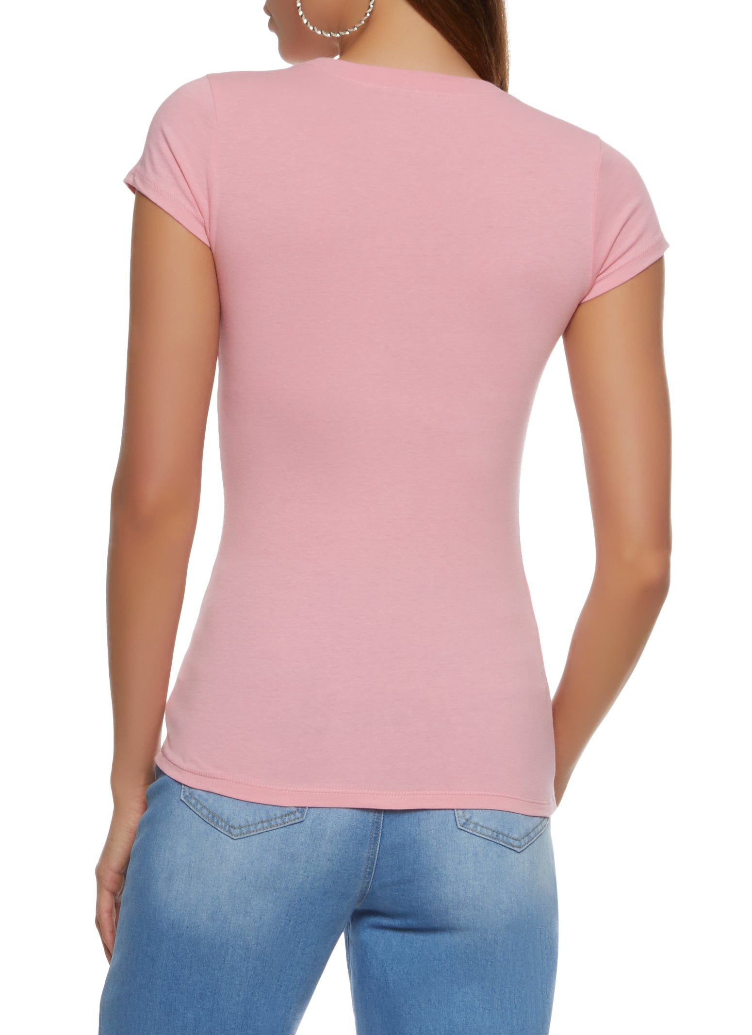 Basic Scoop Neck Tee sold by Rainbow product image thumbnail 2