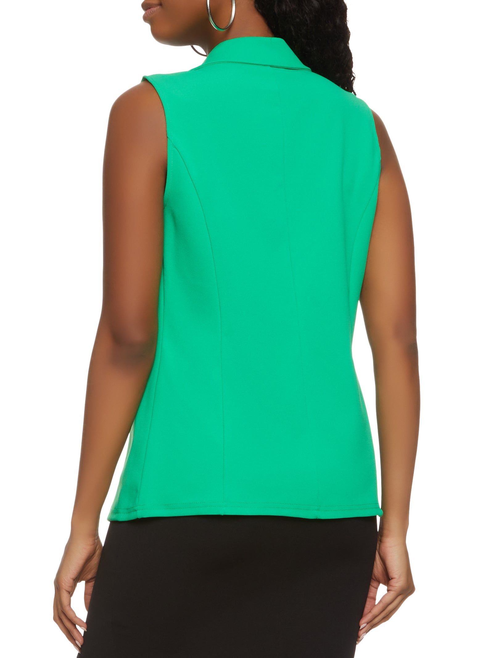 Crepe Knit Single Button Blazer Vest sold by Rainbow product image thumbnail 2