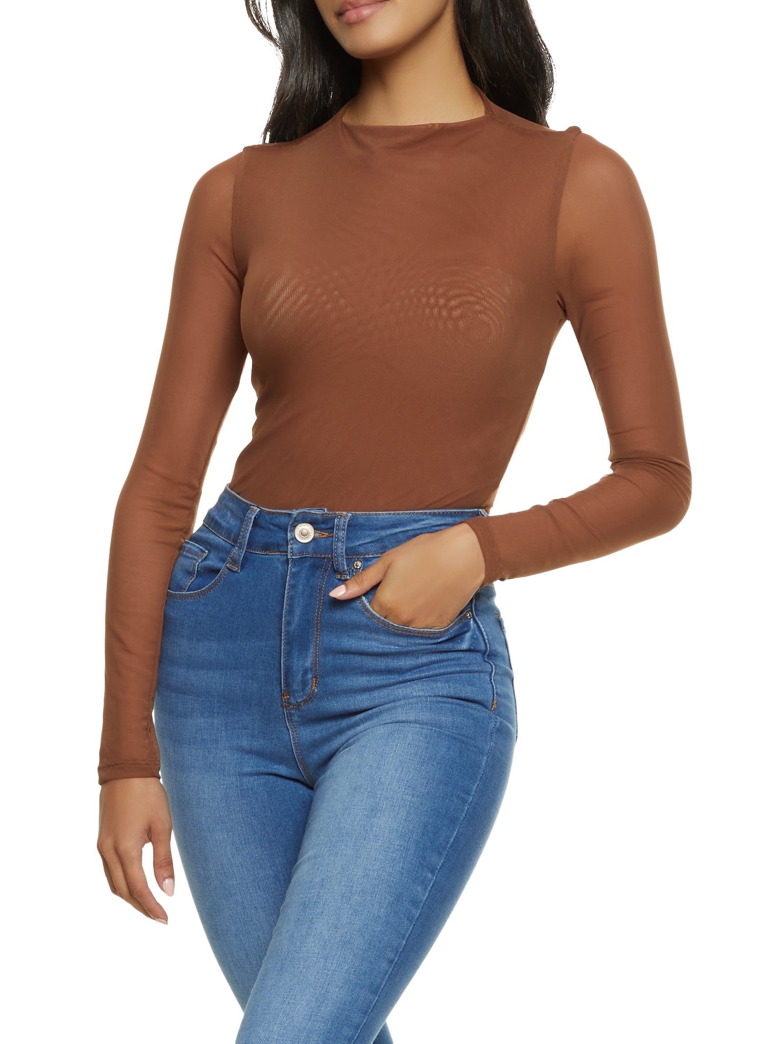 Solid Mesh Bodysuit sold by Rainbow product image thumbnail 2